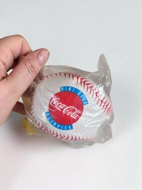1996 Atlanta Olympics Coca Cola Mini Baseball Sealed Promo Ball